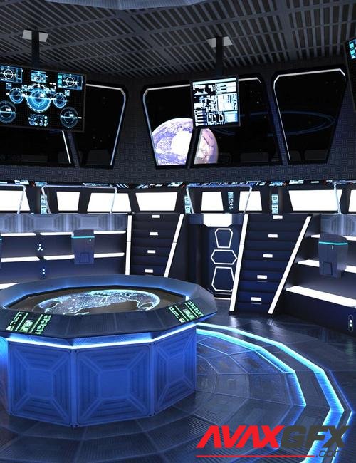 Futuristic Command Center