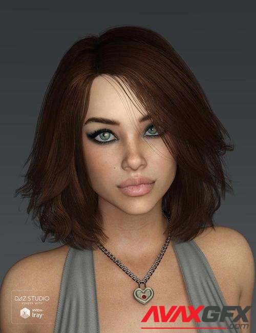 Nina Hair for Genesis 3 and 8 Female(s)