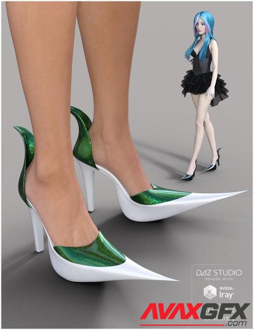 Witch Heels for Genesis 2 and 3 Female(s)