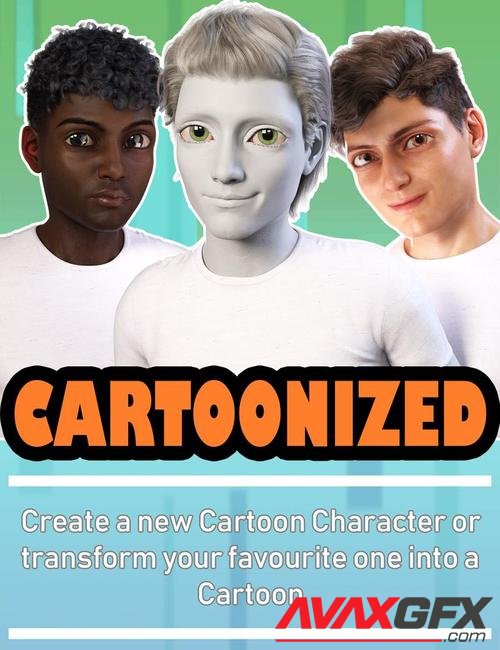 Cartoonized for Genesis 8 Male