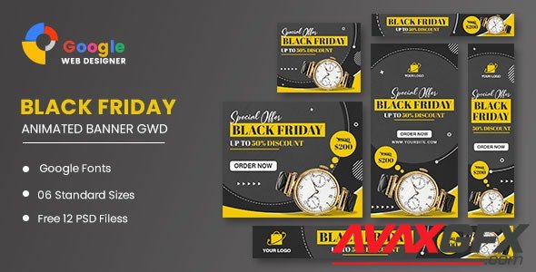 CodeCanyon - Watch Sale Black Friday HTML5 Banner Ads GWD v1.0 - 34150900