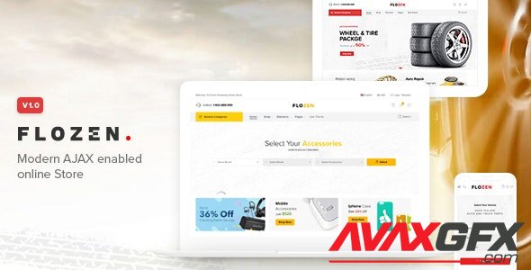 ThemeForest - Flozen v1.2.8 - WooCommerce AJAX WordPress RTL Theme - 24015948