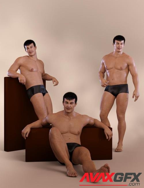 Casual Poses for Vladimir 8 and Genesis 8 Male