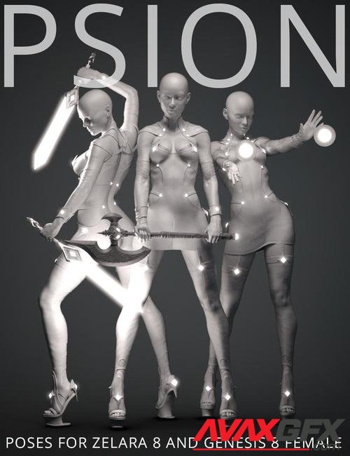 PSION Poses for Zelara 8 and Genesis 8 Female