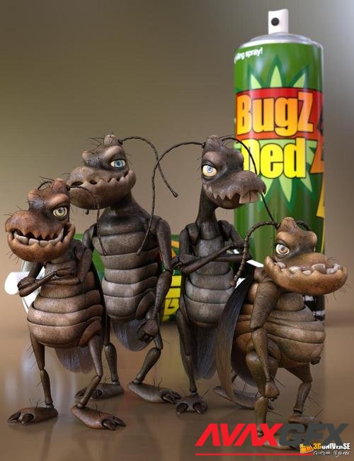 Toon Cockroach - Bugsy and the Gang