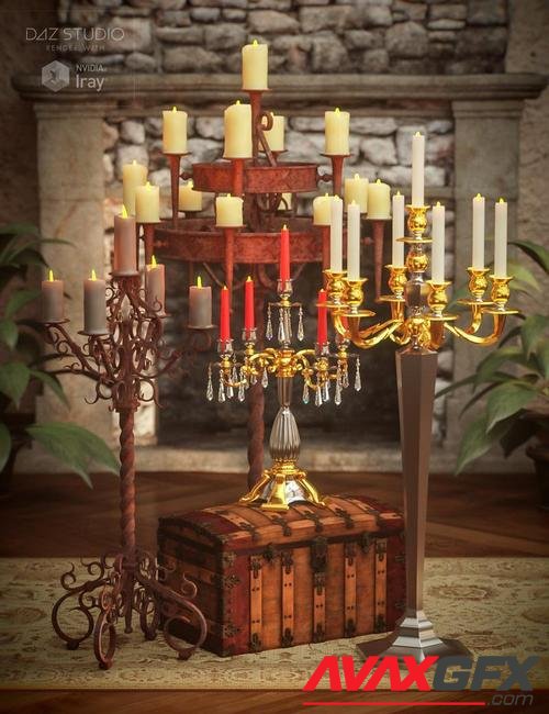 Candelabras with Morphing Candle