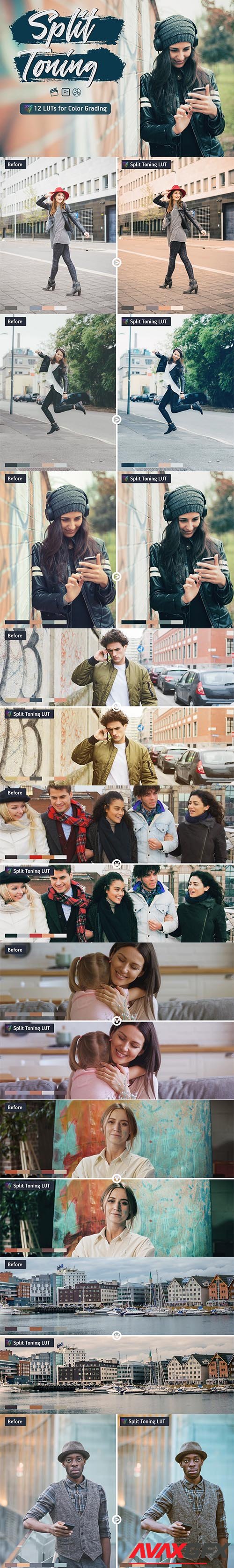 CreativeMarket - Split Toning Video LUTs 6464979