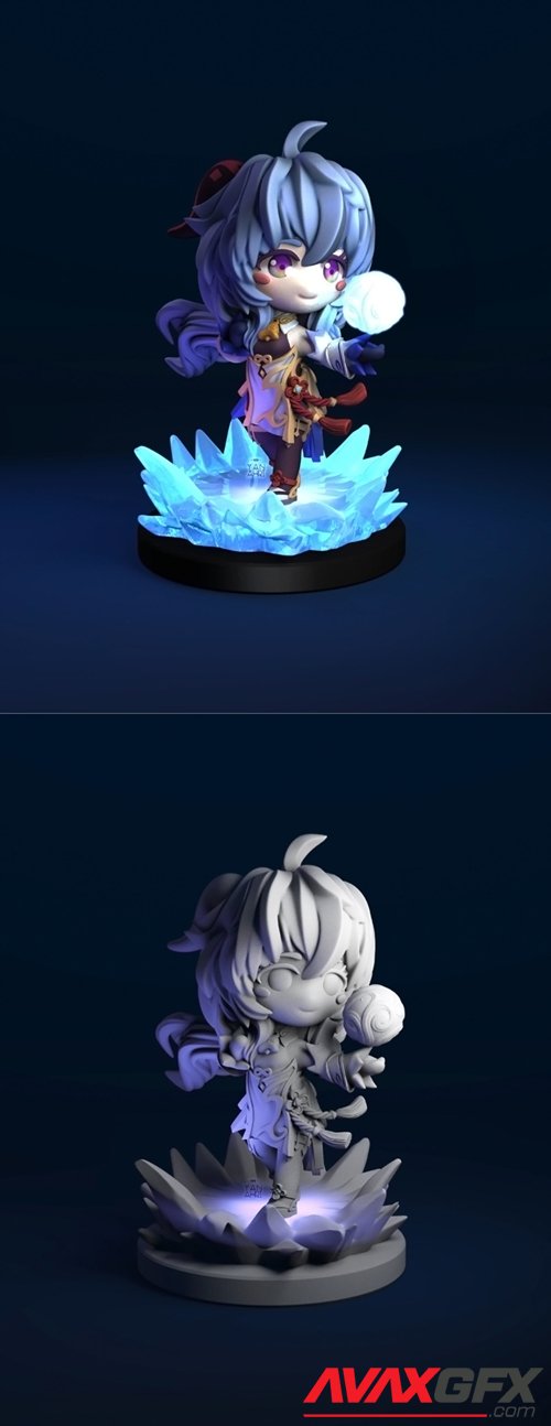 Ganyu Chibi – 3D Printable STL