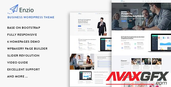 ThemeForest - Enzio v1.0.6 - Responsive Business WordPress Theme - 22272603