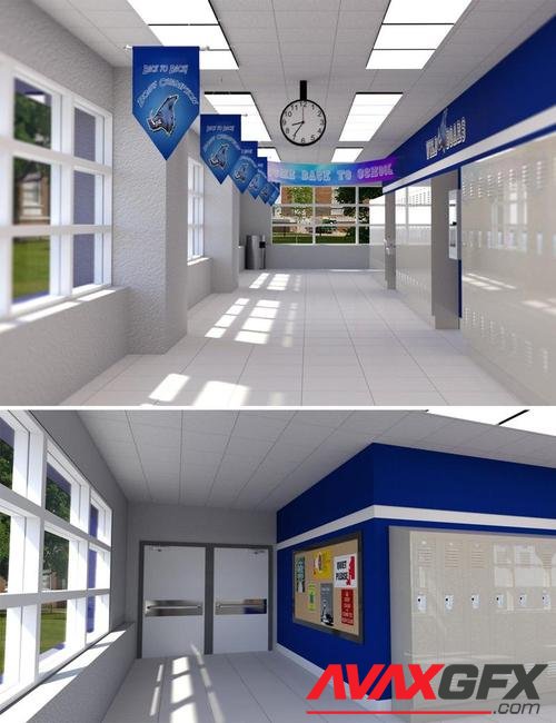 Highschool Hallway