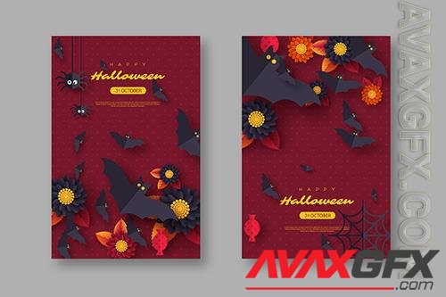 Halloween holiday background vector illustrations