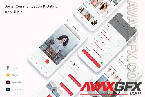 Social Communication & Dating App UI Kit V4M2Q38