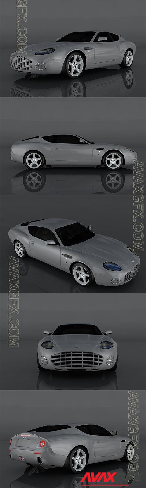 2003 Aston Martin DB7 3d model Model o175655