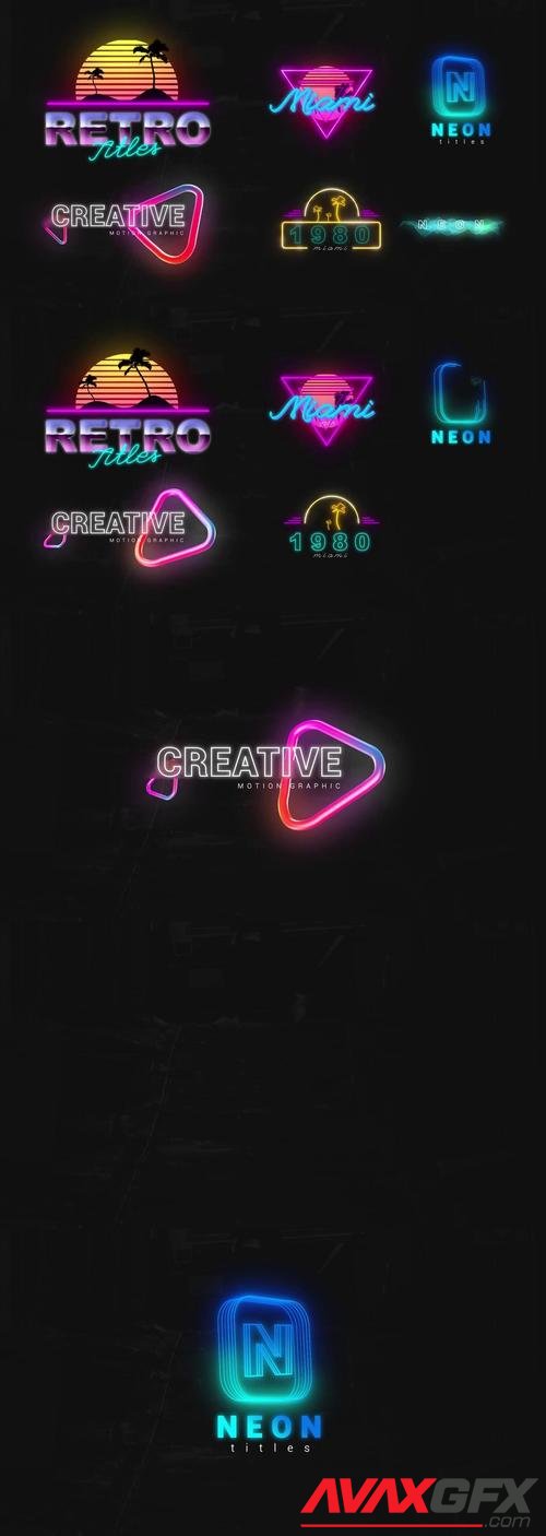 MotionArray – Neon Creative Titles 1010206