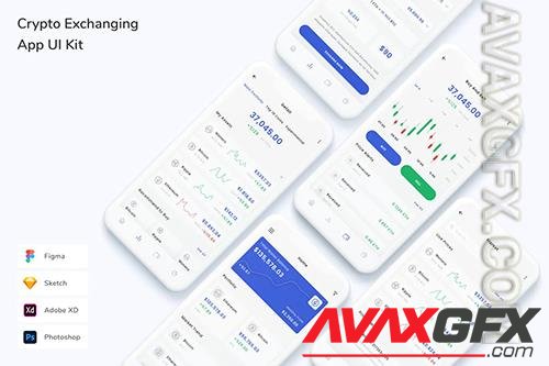 Crypto Exchanging App UI Kit M6HESQ4