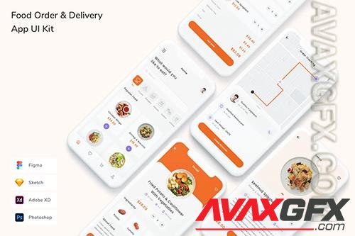 Food Order & Delivery App UI Kit BXPFA3Z