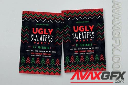 Ugly Sweater Flyer F6TW2PB