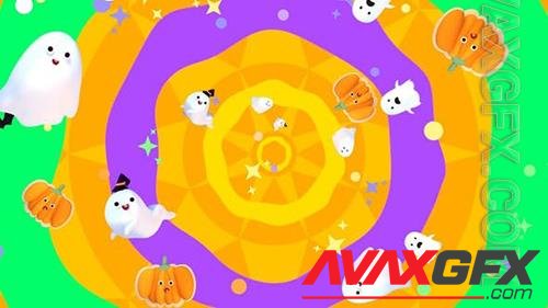 Cute Ghost Pattern 34026412 (VideoHive)