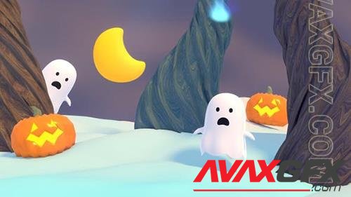 Cartoon Ghost Forest 34000487 (VideoHive)