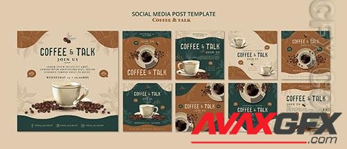 Coffee talk social media post
