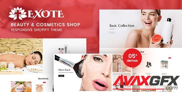 ThemeForest - Exote v1.0.0 - Beauty & Cosmetics Shop Responsive Shopify Theme - 31702221