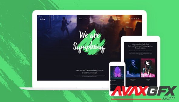 JoomlArt - JA Symphony v2.0.0 - Music & Band, Music Events Joomla Template