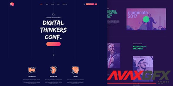 JoomlArt - JA Conference v2.0.0 - Creative and Modern Joomla Template for Event and Conference
