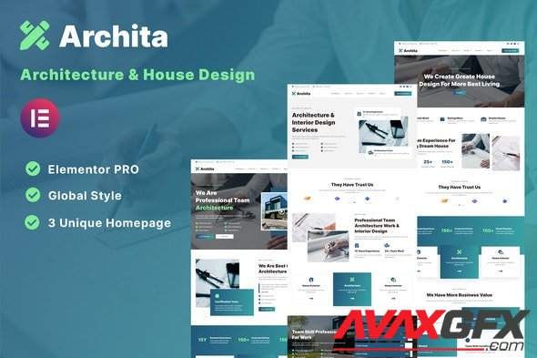 ThemeForest - Archita v1.0.0 - Architecture & Interior Design Elementor Template Kit - 34131791