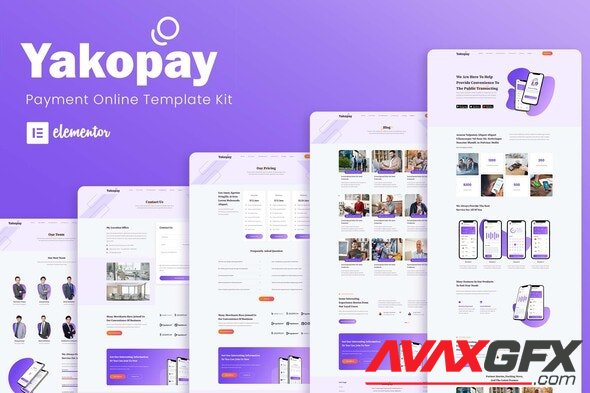 ThemeForest - Yakopay v1.0.0 - Online Payment App Elementor Template Kit - 34138538