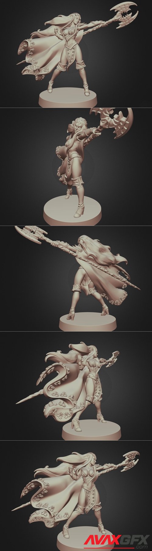Sword & Sorcery - Auriel – 3D Printable STL