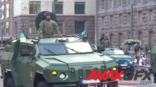 MotionArray – Armored Army Vehicles On Parade 1023812