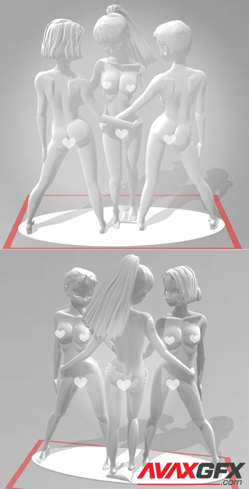 Three Graces – 3D Printable STL