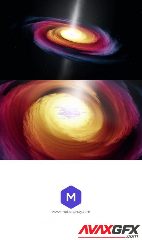 MotionArray – Black Hole - Galaxy Logo Reveal 994953