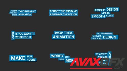 MotionArray – Boxed Kinetic Typography 991549