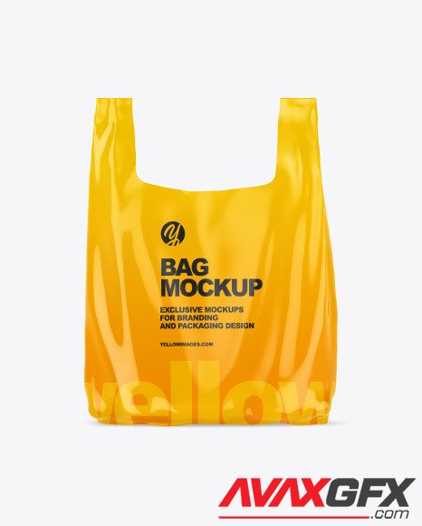 Plastic Bag Mockup - Front View 89770