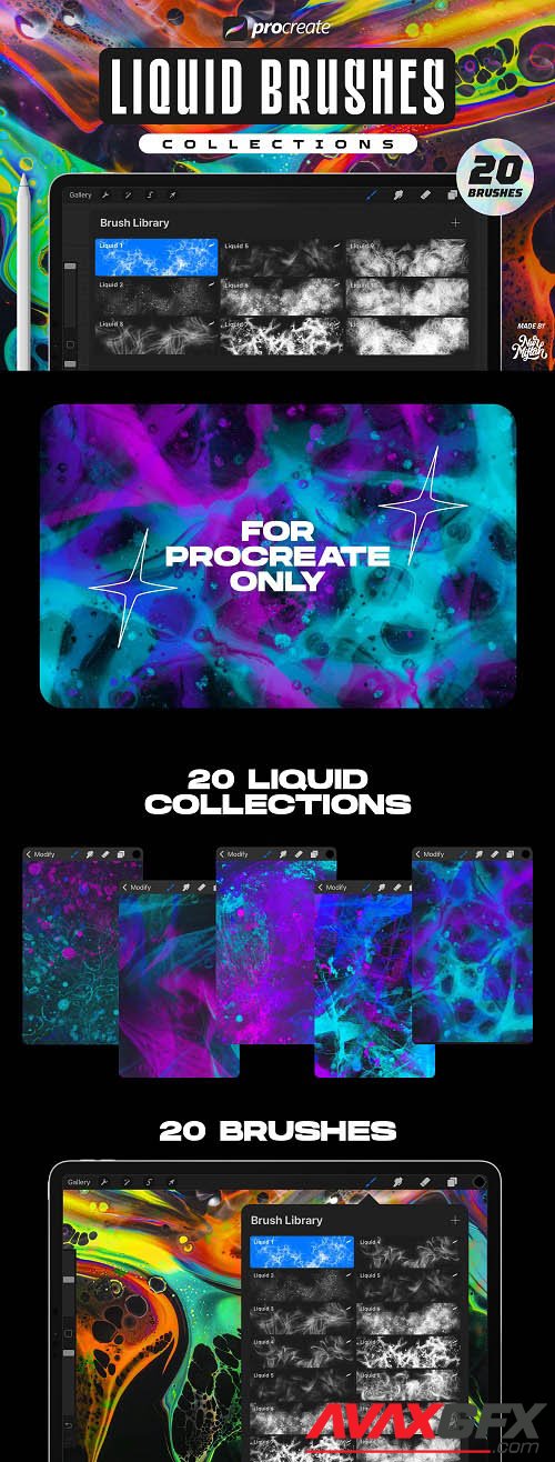 Procreate Liquid Brushes - 1628448