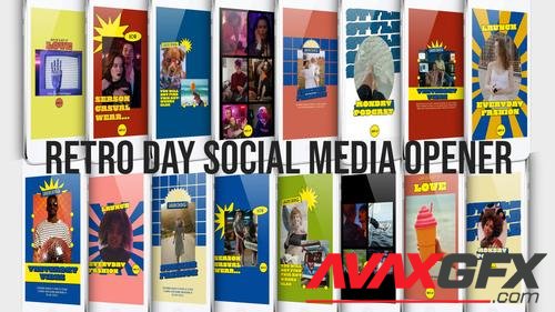 MotionArray – Retro Day Social Media Opener 990494