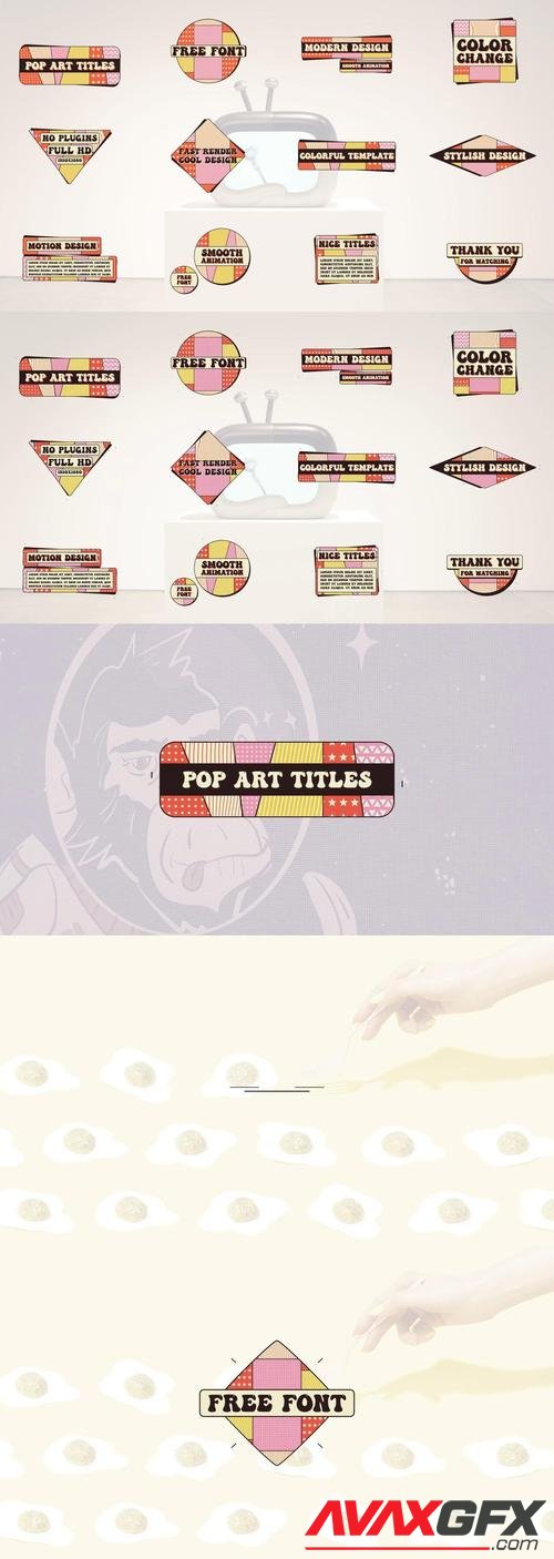 MotionArray – Pop Art Titles Pack 994259