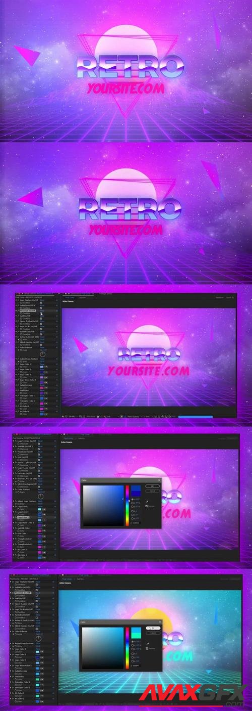 MotionArray – 80s Retro Logo 250120