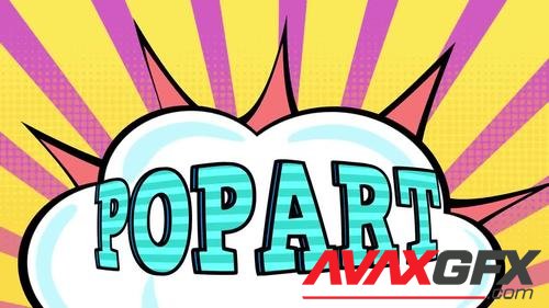 MotionArray – Backgrounds And Posters In Pop Art Style 925554