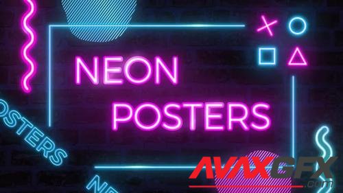 MotionArray – Neon Sale Posters 615043