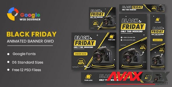 CodeCanyon - Product Sale Black Friday HTML5 Banner Ads GWD v1.0 - 34193028