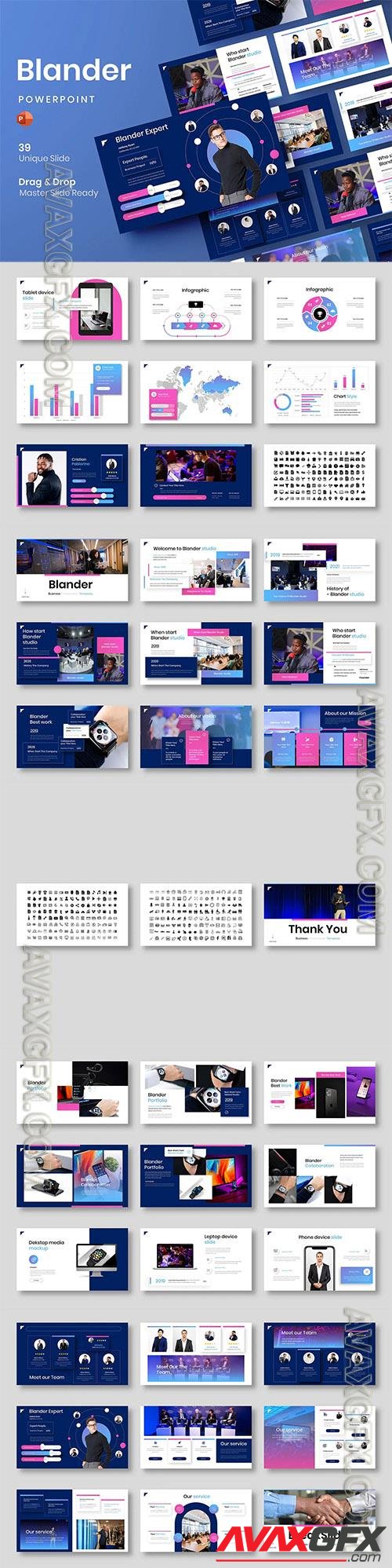 Blander - Business Powerpoint, Keynote and Google Slides Template