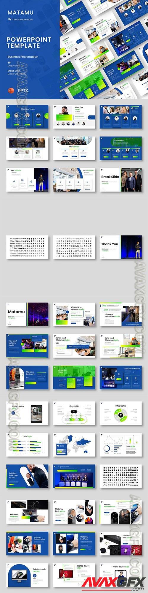 Matamu - Business Powerpoint, Keynote and Google Slides Template