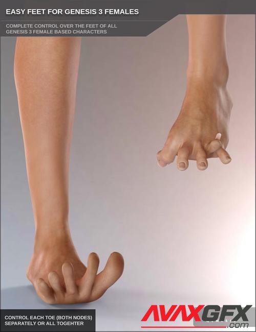 Easy Feet for Genesis 3 Female(s)