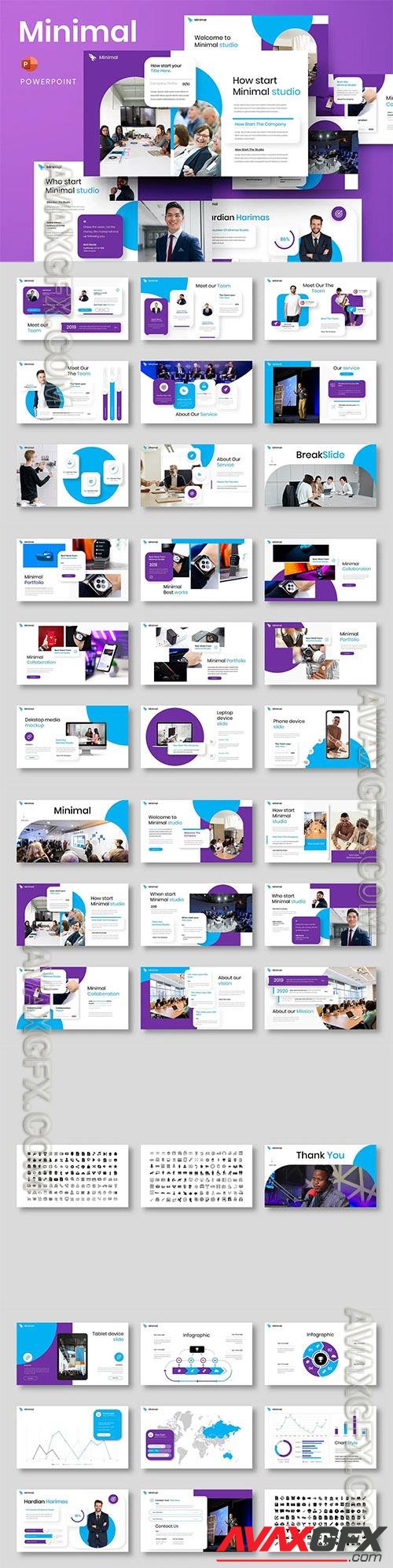 Minimal – Business Powerpoint, Keynote and Google Slides Template