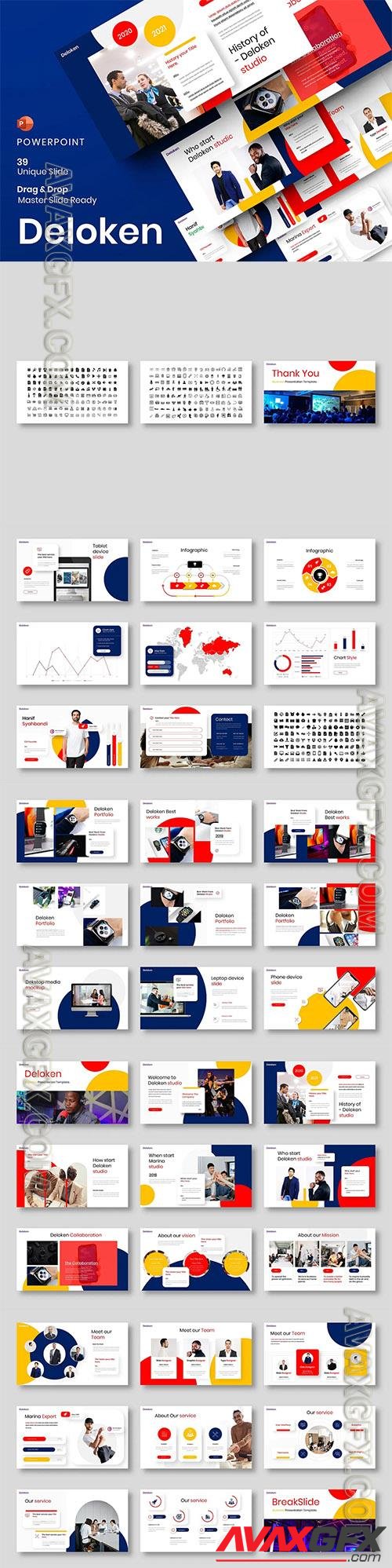 Deloken - Business Powerpoint, Keynote and Google Slides Template