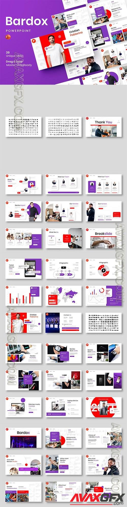 Bardox – Business Powerpoint, Keynote and Google Slides Template