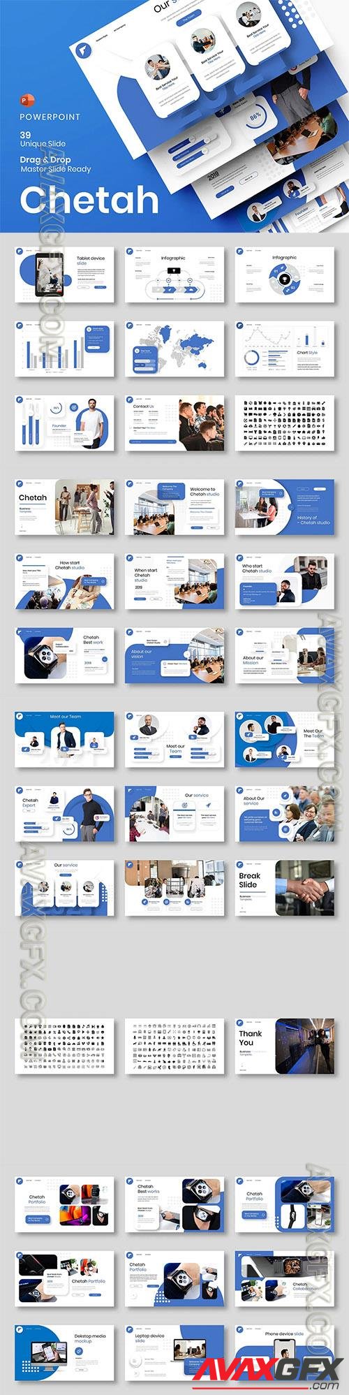 Chetah – Business Powerpoint, Keynote and Google Slides Template