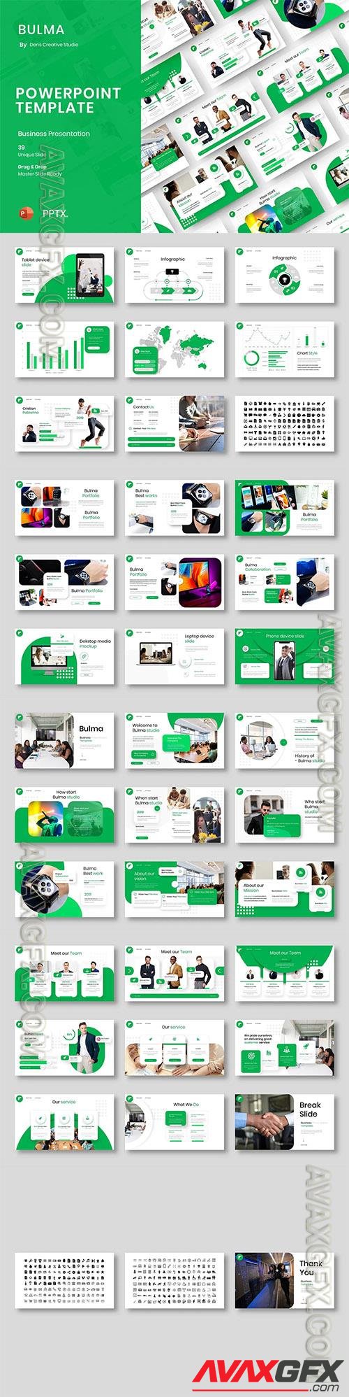 Bulma – Business Powerpoint, Keynote and Google Slides Template